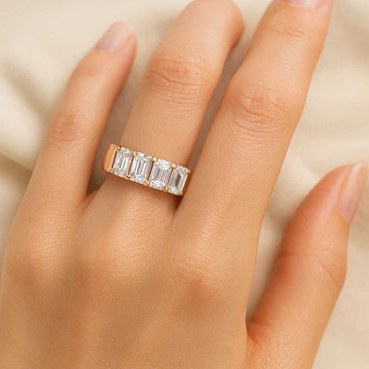 14K Gold Anniversary Band Modern Wedding Band Ethical Sustainable Fine Jewelry Gift for Her