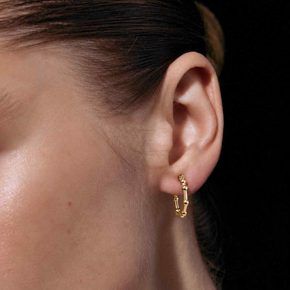 14K Gold Beaded Huggie Hoops, Tiny Bead Huggie Hoops, Bold Statement Earrings, Dainty Gold Ball Hoops, Minimalist Helix Piercing Hoops
