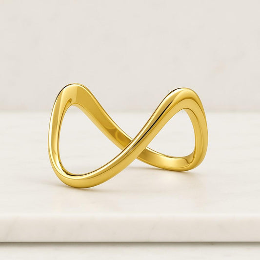 14K Gold Curved Dome Ring 925 Sterling Silver Curved Dome Ring Stackable Ring Mothers Day Gift