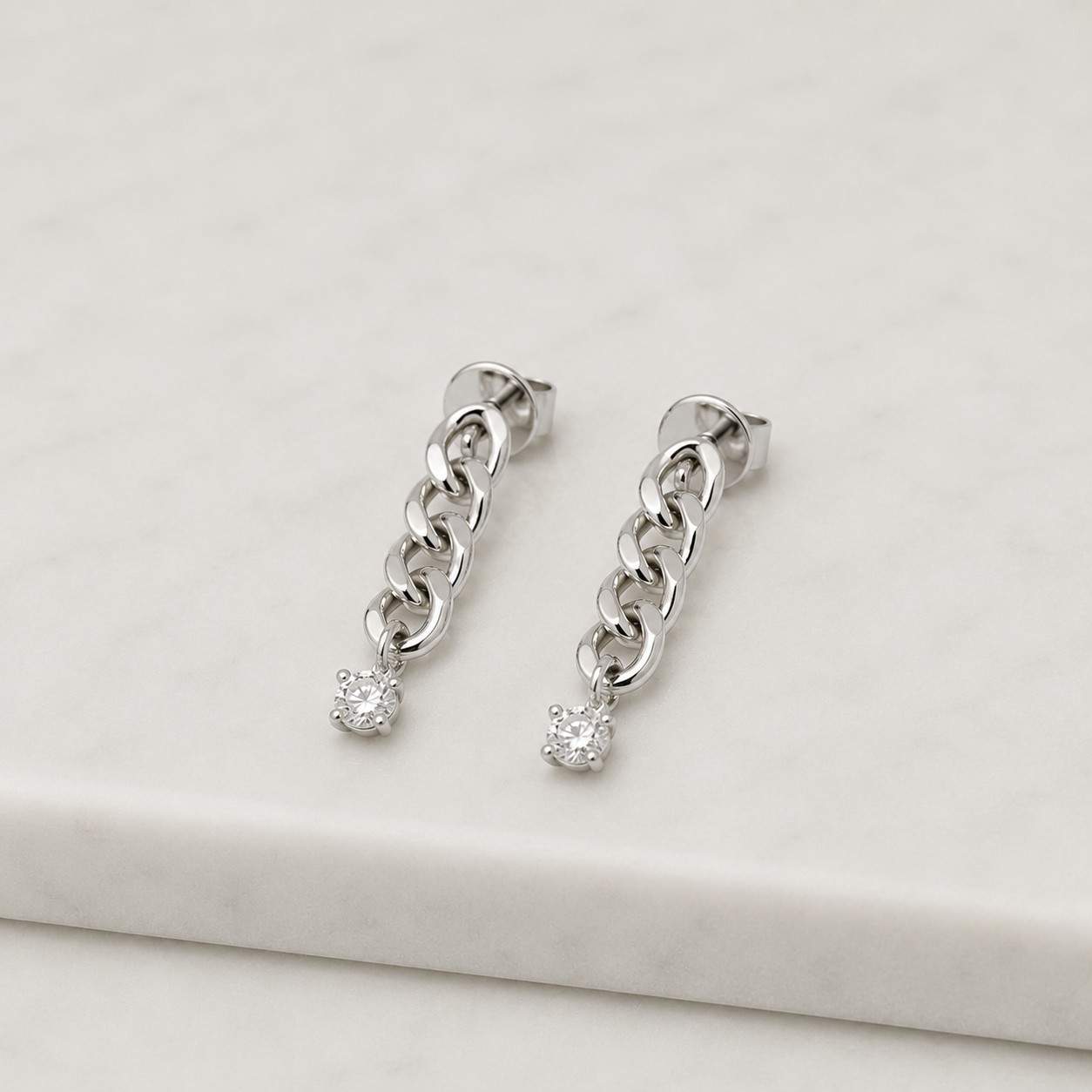 14k gold diamond bezel drop earrings, linear diamond dangle earrings, modern gold drop earrings, dainty real diamond jewelry