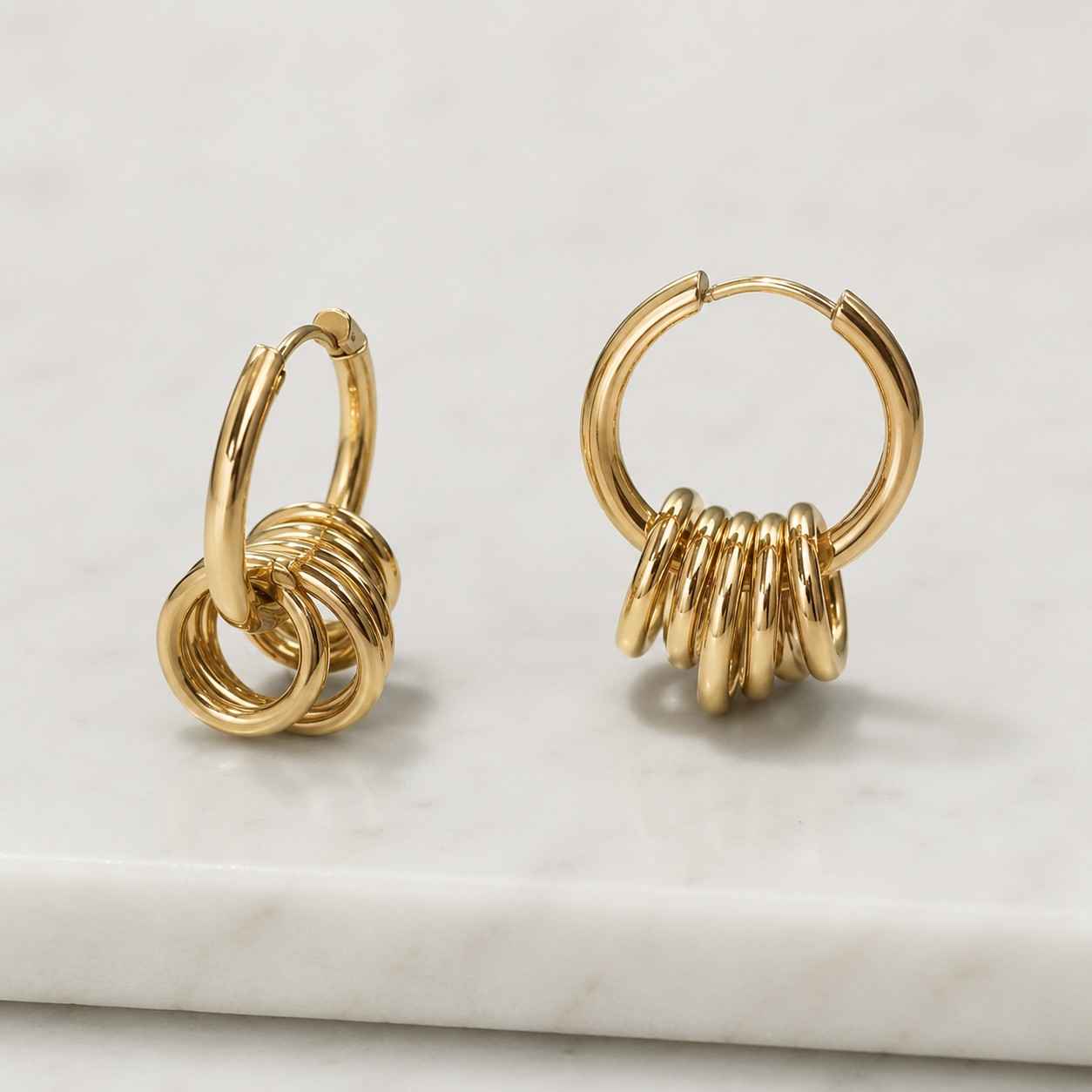 14K Gold Dome Huggie Earrings, Ribbed Huggie Hoop Earrings, Gold Dome Hoops, Unique Hoop Earring, Lined Gold Hinged Hoop Earring, Gift Her