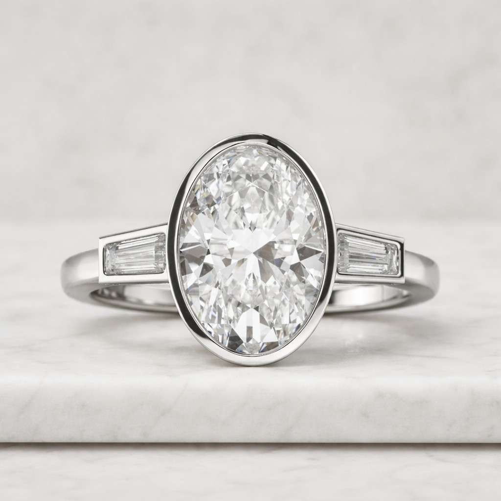 14K Gold Engagement Ring For Her