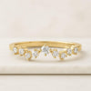1.80 MM Round Cut Moissanite Diamond Lace Edge Wedding Band