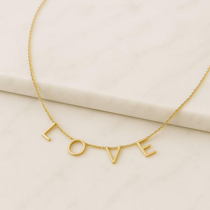 14K Gold Figaro Chain with Name Necklace Custom Name Necklace Christmas Gift Gift for Mom