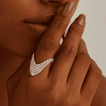 14K Gold Filled Chevron Ring Midi Ring V-Shape Ring