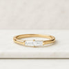 14K Gold Graduating Baguette Diamond Wedding Band