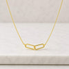 Paperclip Link Necklace in Yellow Gold