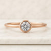 Salt and Pepper Round Diamond Engagement Ring For Her