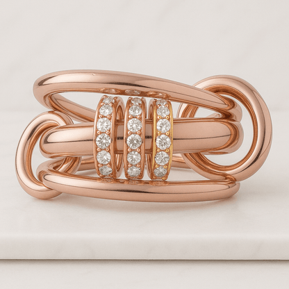 14K_Gold_Multi_Link_Two_Tone_Connected_Ring