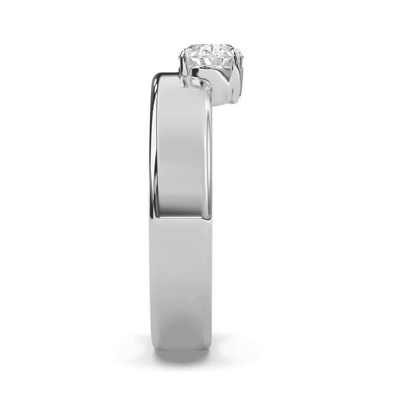 14K Gold Solitaire Diamond ring for women
