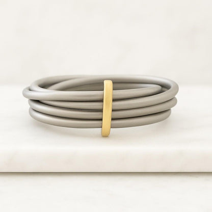 14K Gold Statement Ring, 18K Gold Multi Link Connected Ring