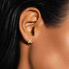 Minimalist X Stud Earrings in Yellow Gold