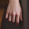 Minimalist Pearl Dangle Ring