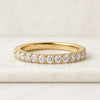 Round Cut Lab Created Diamond Full Eternity Wedding Band For Women