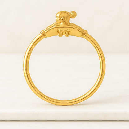 14K Rose Gold Filled Crown Ring Sterling Silver Stackable Band