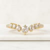 Handmade Round Rose Cut Lab Grown Diamond Wedding Band
