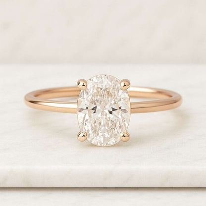 14K Solid Gold Anniversary Ring Promise Ring for Woman