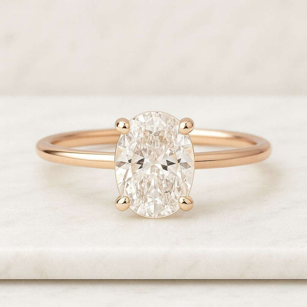 14K Solid Gold Anniversary Ring Promise Ring for Woman