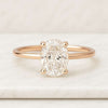 Oval Diamond Solitaire Engagement Ring