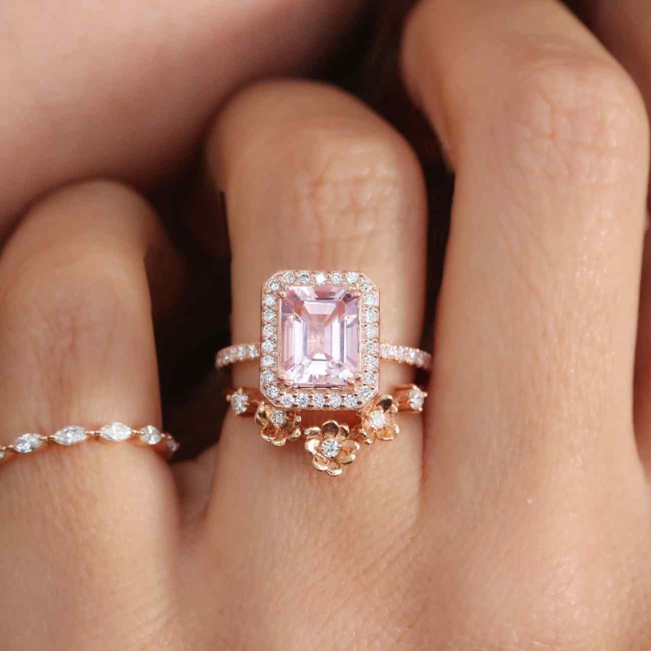 14K Solid Gold Band For Her