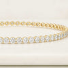 Classic Round Moissanite Diamond Tennis Bracelet In 14K Gold