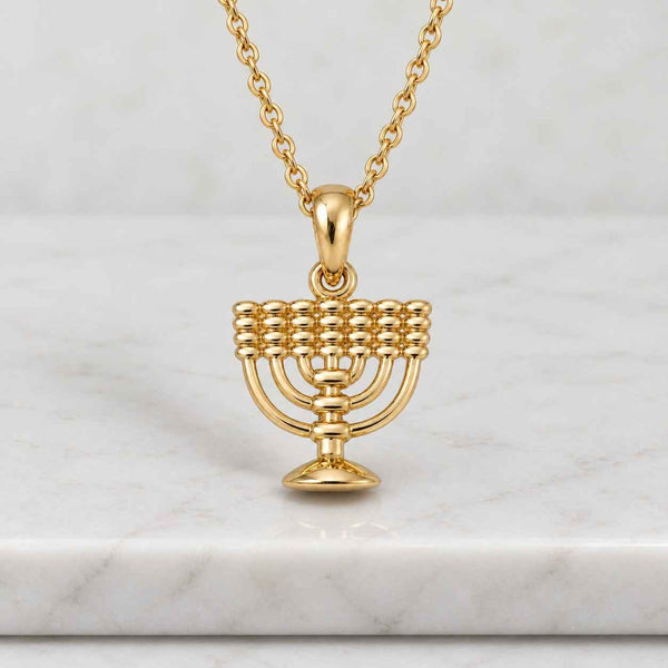 14K Solid Gold Jerusalem Cross Necklace, Medallion Cross for Women and Men
