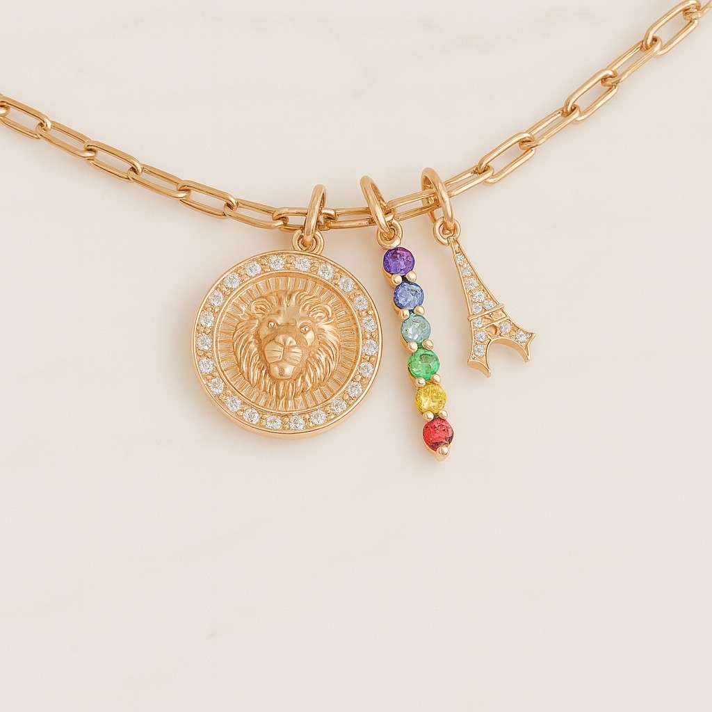 14K Solid Gold Lion Head Pendant Necklace Personalized Lion King Jewelry 14K Solid Gold Lion Pendant Necklace Unisex Animal Jewelry