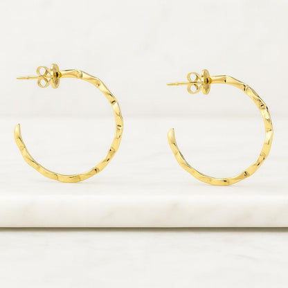 14K Solid Gold Marquise Lab Diamond Threadless Flat Back Stud Earring