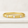 Round Moissanite Half Eternity Wedding Band Ring For Her