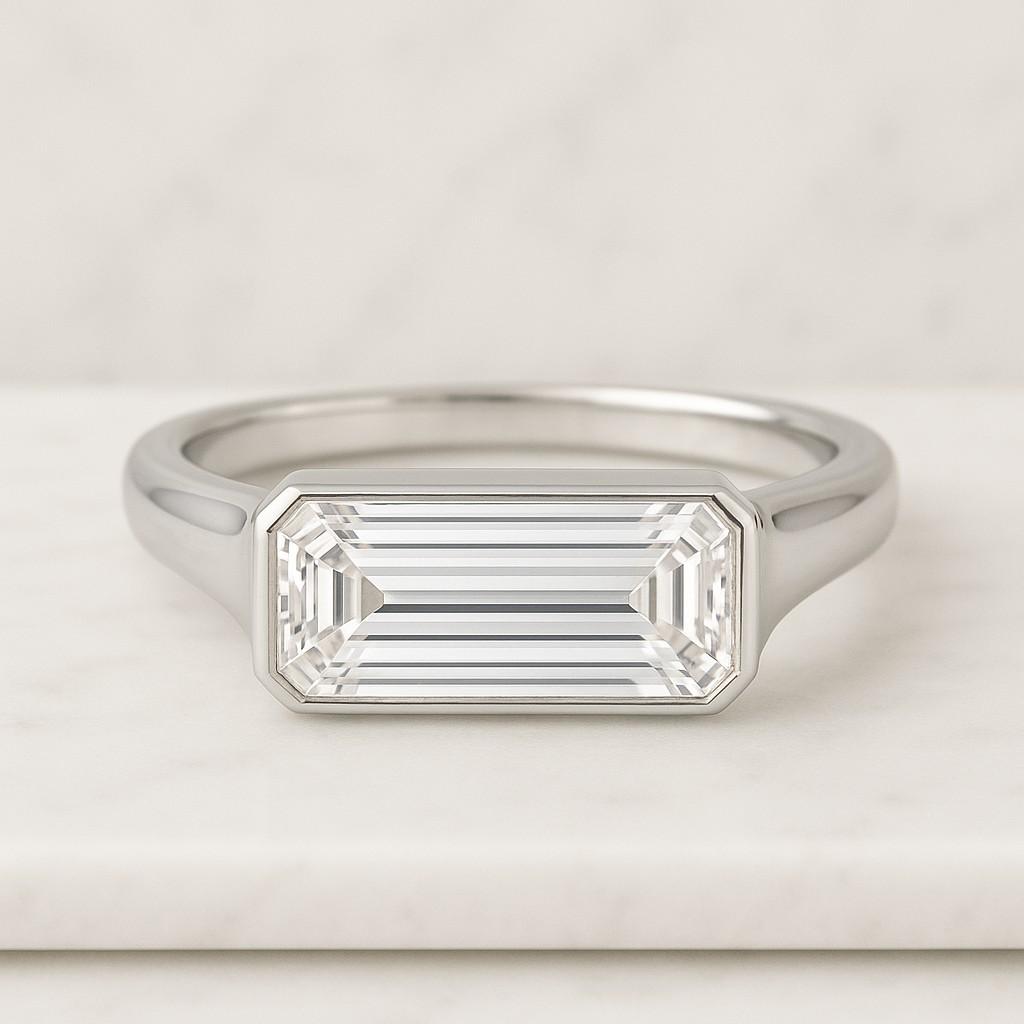 14K Solid Gold Ring Conflict Free Diamond Engagement Ring