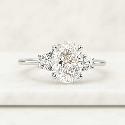 14K Solid Gold Round Hidden Halo Ring Solitaire Wedding Ring Gift For Girlfriend Ring