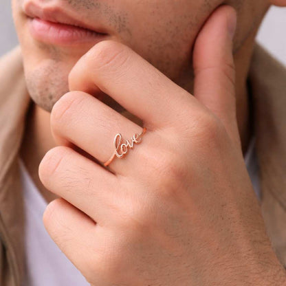 14K Solid Gold Twist Dainty Thin Ring Band, 14K Yellow Gold Wave Minimalist Stacking Ring, Simple Delicate Stackable Ring, Gift for Her

