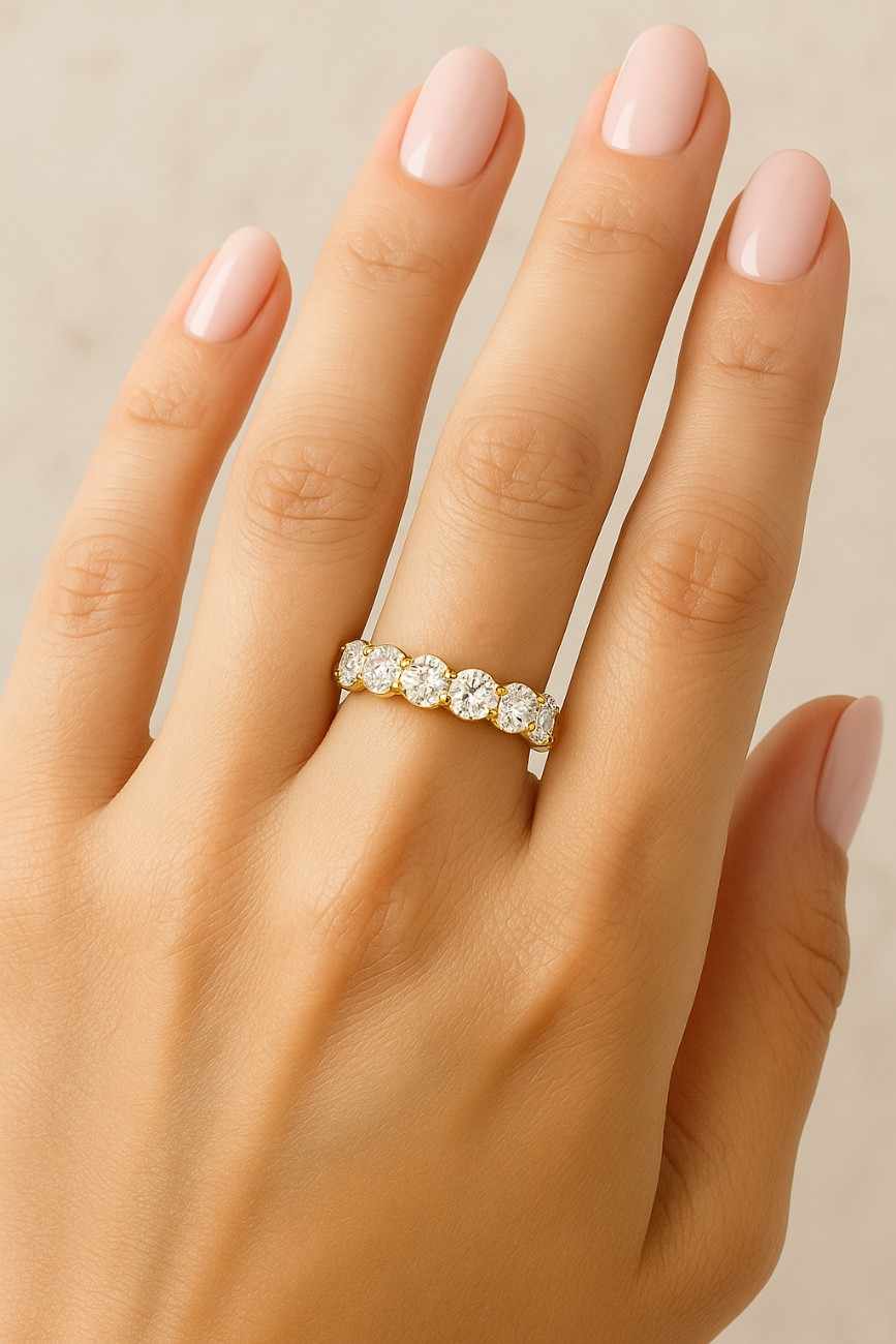 14K Solid Gold Vintage Oval Moissanite Ring, Antique Style Engagement Ring, Dainty Solitaire, Handmade Gold Ring for Women
