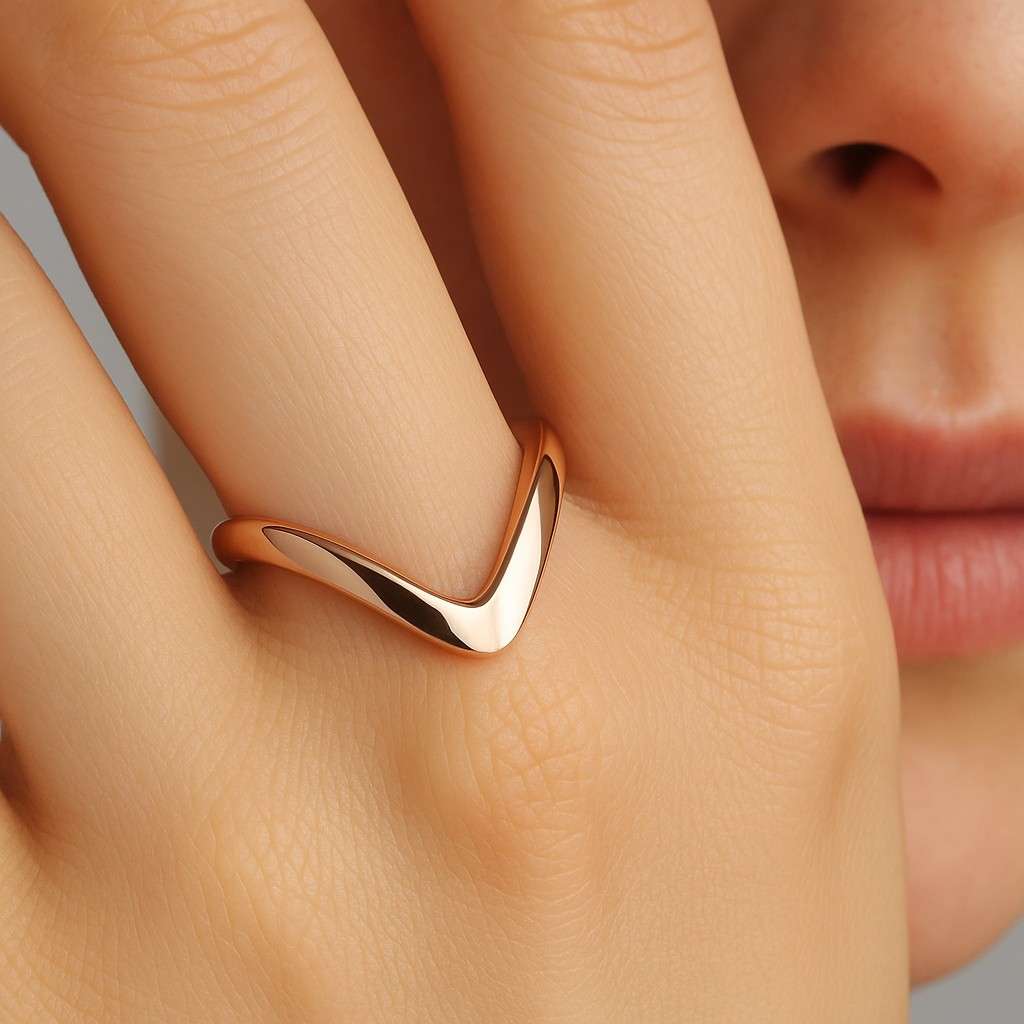 14K Solid Gold Wave Ring Sterling Silver Wave Ring Tiny Zigzag Ring