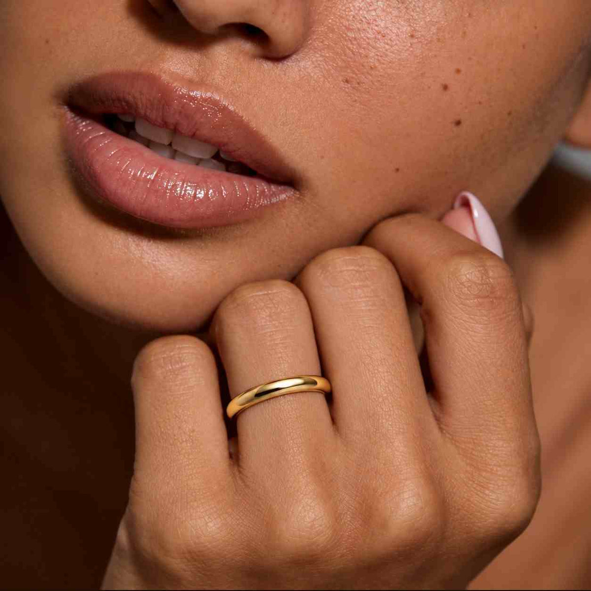 14k solid gold wedding band, dome ring, man bands ring
