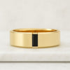 Black Baguette Cut Lab Grown Diamond Men’s Wedding Band