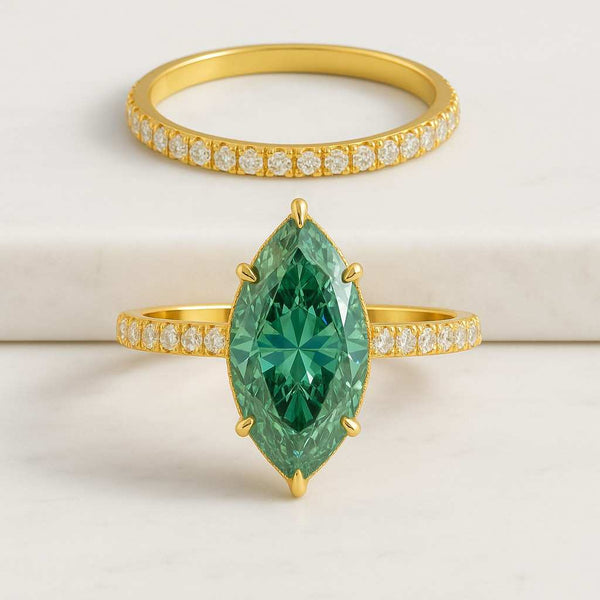 14K White Gold Diamond Ring For Her