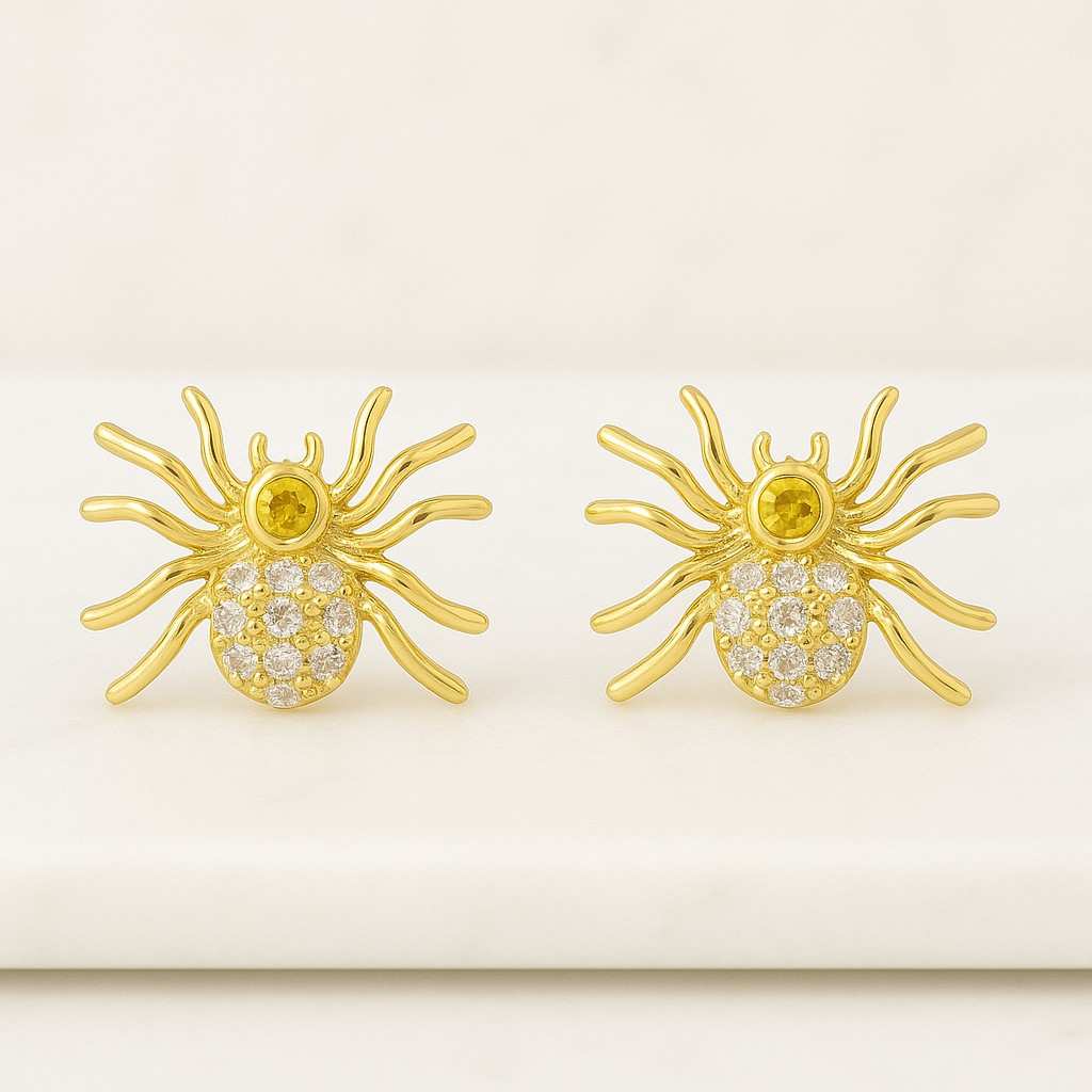 14K Yellow Gold Bezel Set Women's Earrings  Conflict Free Diamond Earrings For Wedding Gift