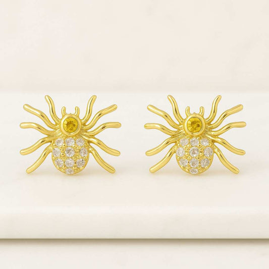 14K Yellow Gold Bezel Set Women's Earrings  Conflict Free Diamond Earrings For Wedding Gift