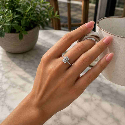 14K Yellow Gold Cathedral Band, IGI Certified Wedding Ring for Women