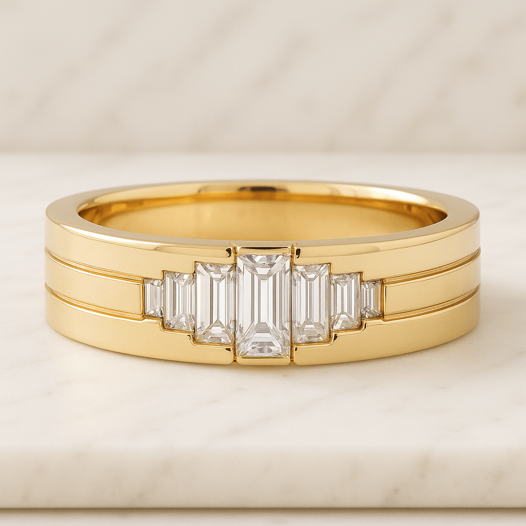 1.5MM Round Cut Lab Grown Diamond Eternity Band, Half Pave Wedding Ring, 14k Gold Wide Band, Anniversary Gift for Her, Elegant Ring