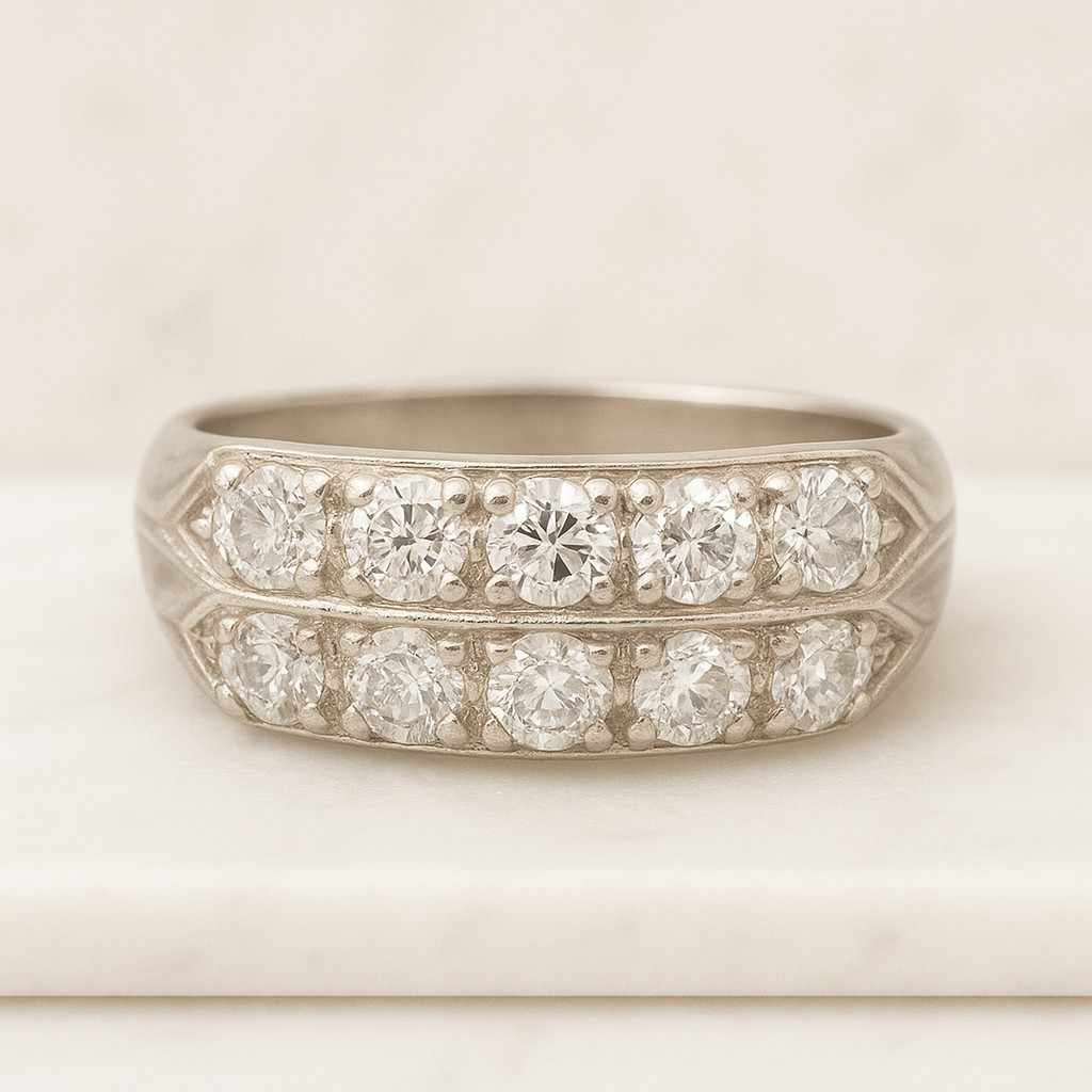 14K Yellow Gold Engagement Ring, Dainty Promise Ring