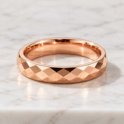 14K Yellow Gold Low Dome Wedding Band, 2-8mm Comfort Fit Solid Gold Ring for Men & Women, Free Engraving
