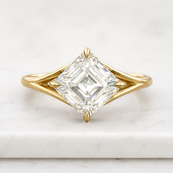 14K Yellow Gold Solitaire Ring