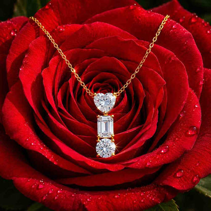 14Kt Gold Emerald Necklace, Emerald Teardrop Necklace, Lab Grown Diamond Emerald Pendant, May Birthstone Necklace, Emerald Gold Necklace