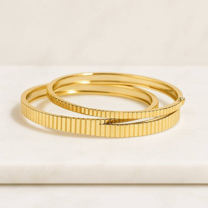 14K Solid Gold Bangle 14K Solid Gold Cuff Bracelet 14K Solid Gold Stacking Cuff