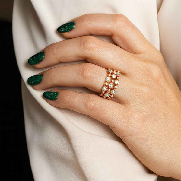 14k 18k Solid Gold Stacking Ring 3mm Wedding Band Stackable Ring
