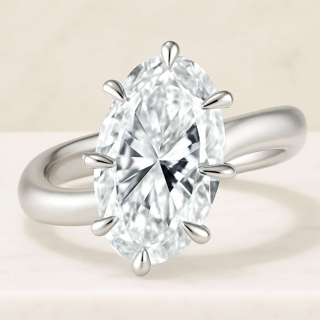 14k Gold 1CT- 1.50CT- 2CT- 3CT Oval Ring, Travel Ring, Silver Promise Ring , Simulated Diamond Ring, Solitaire Diamond Ring. Wedding Ring