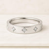 Distance Pave Eternity Wedding Band