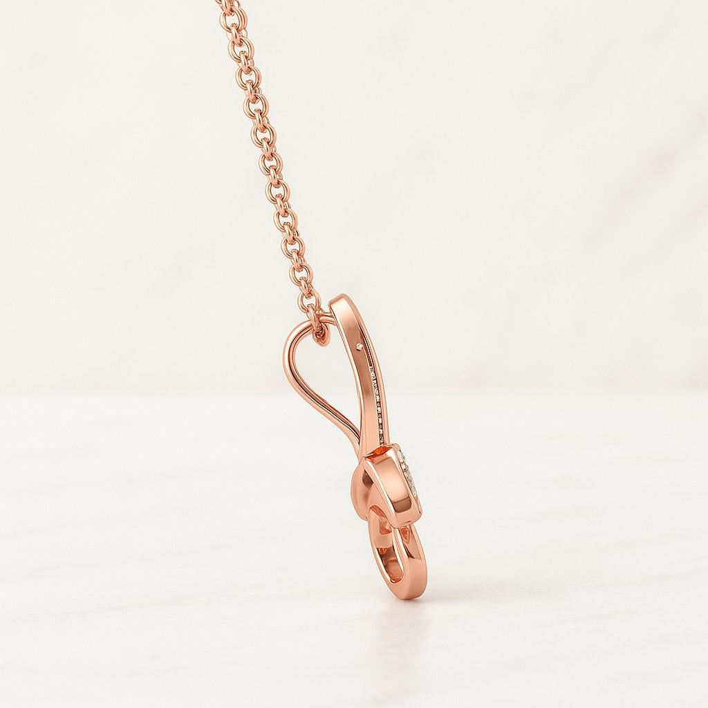 14k Gold Butterfly Necklace Elegant Pendant with Lab-Grown Diamonds